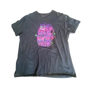 Graphic T-shirt We’re All Mad Here Cheshire Cat 2XL Ha Ha Ha!